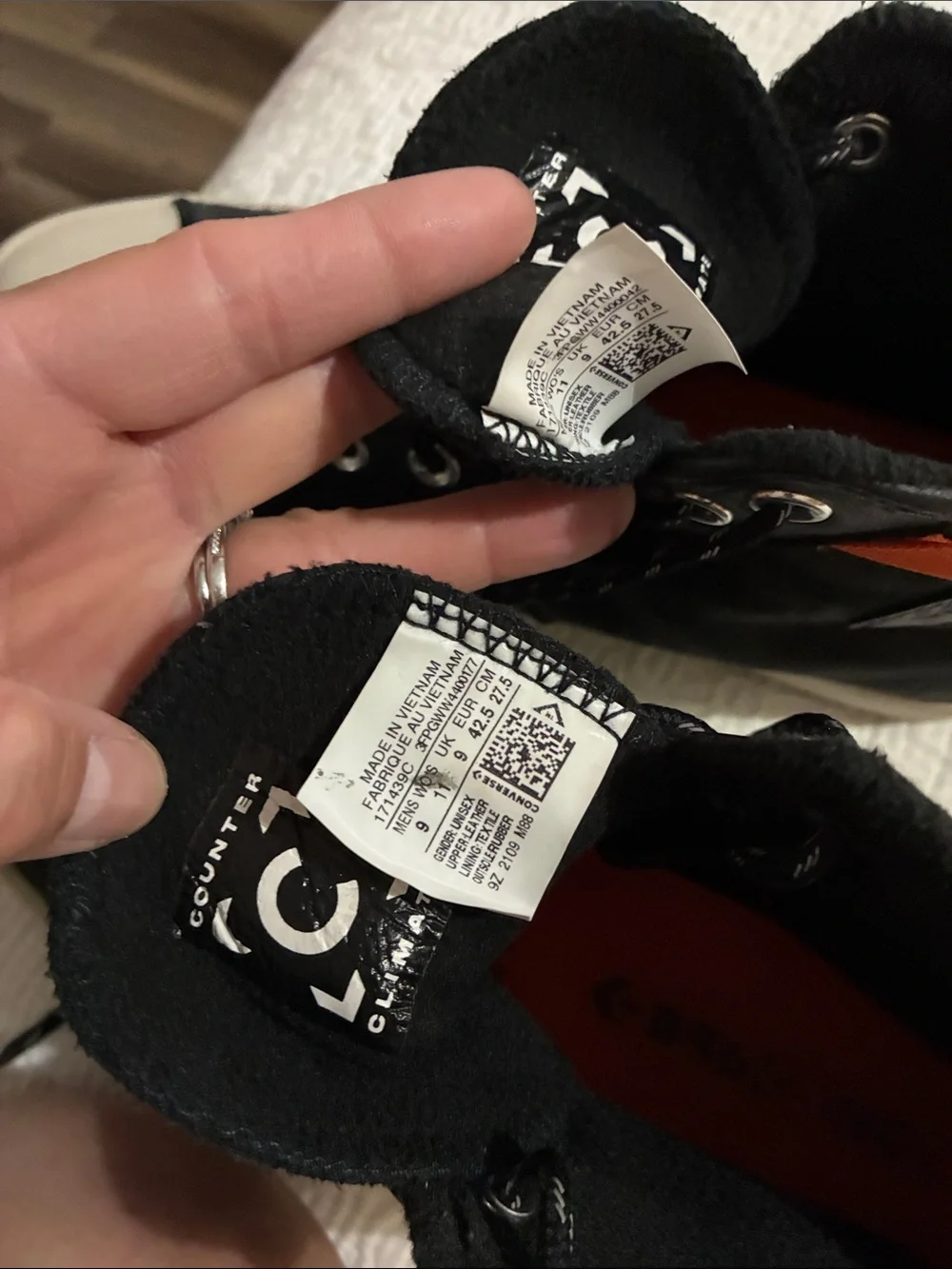 Converse Unisex Chuck 70 Explore Waterproof Sneaker Black/Orange/String 171439C - Picture 9 of 11